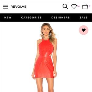 Red Leather Dress from Revolve | By The Way Brand